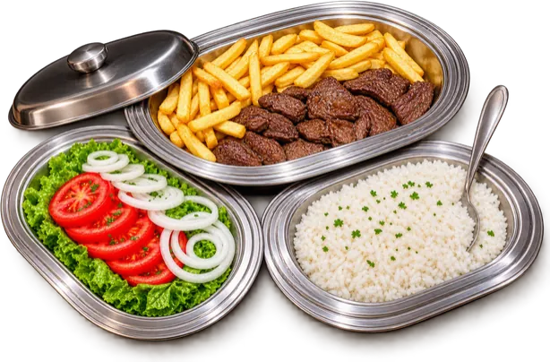 Filé mignon com fritas